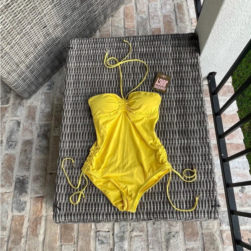 Juicy Couture Yellow One Piece Swimsuit